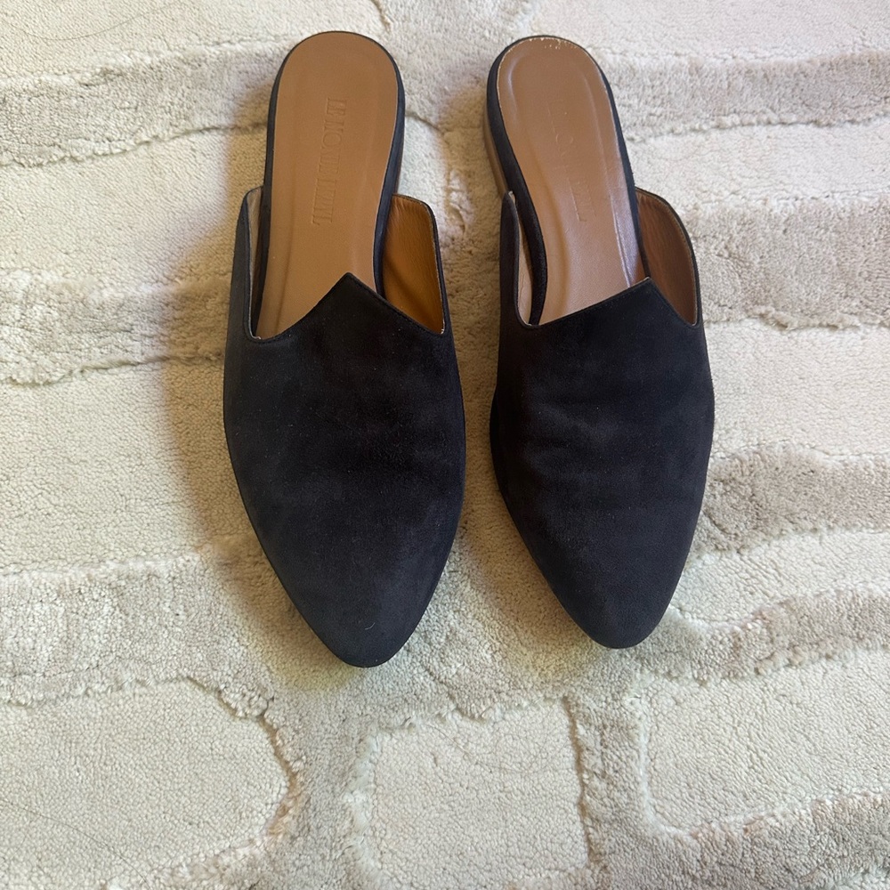Le Monde Beryl Navy Blue Flats - Picture 3 of 10